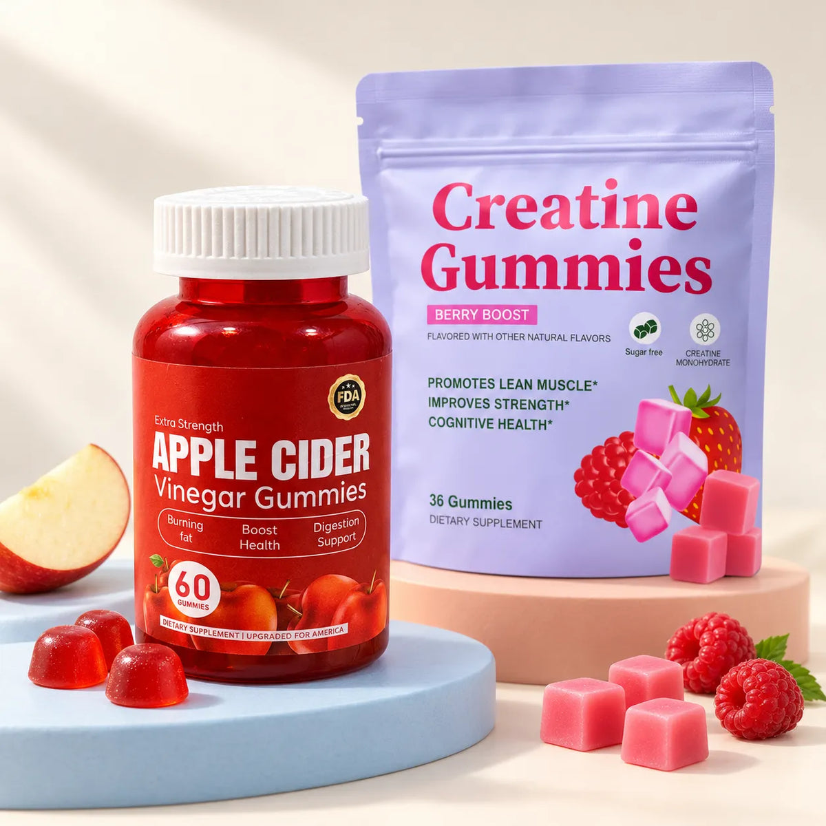 Pack Rutina: vinagre de manzana + creatina