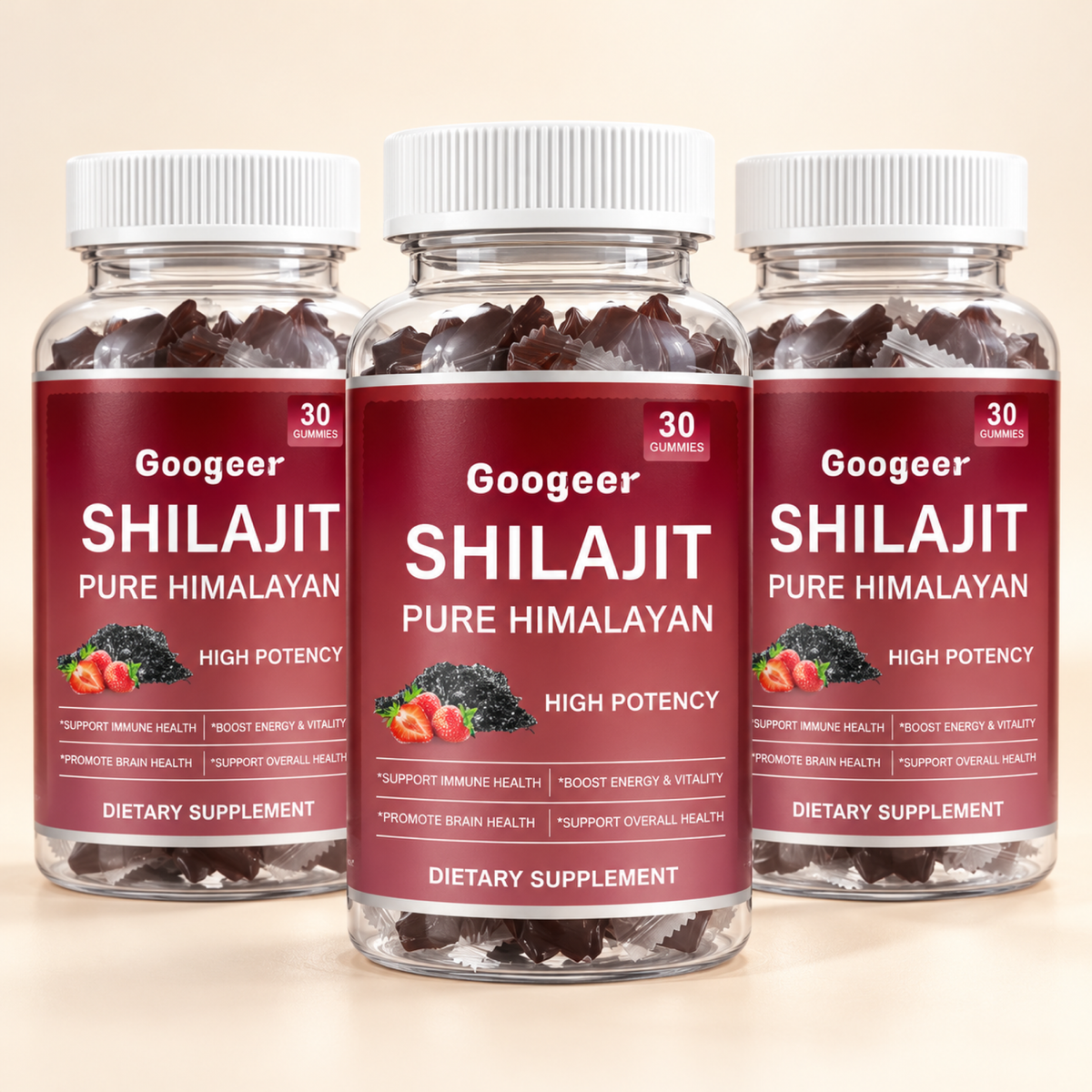 Gominolas de shilajit del Himalaya