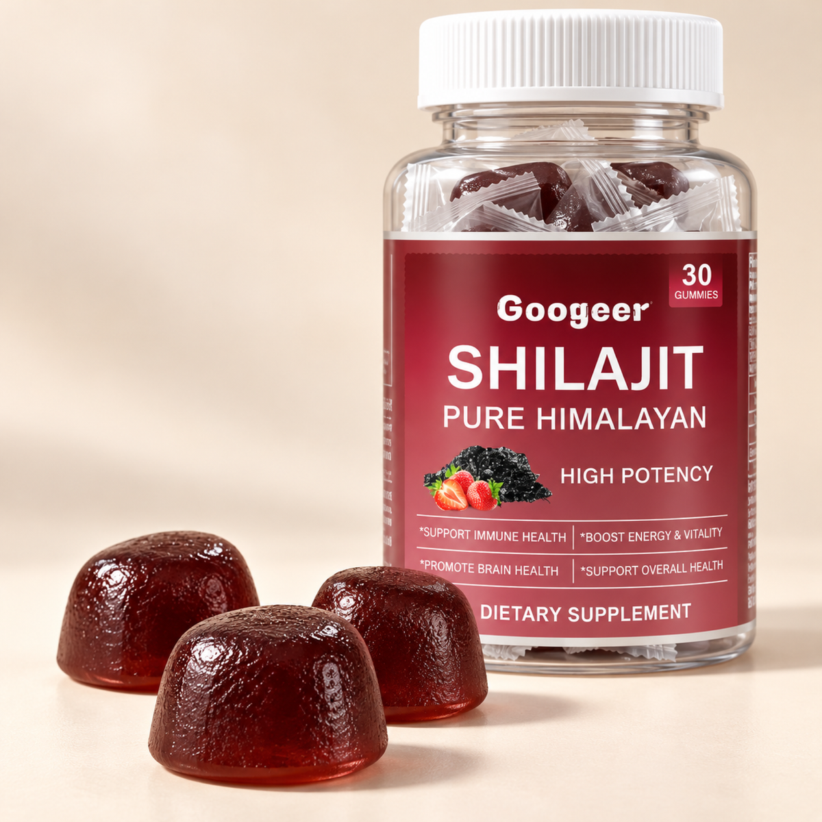 Gominolas de shilajit del Himalaya