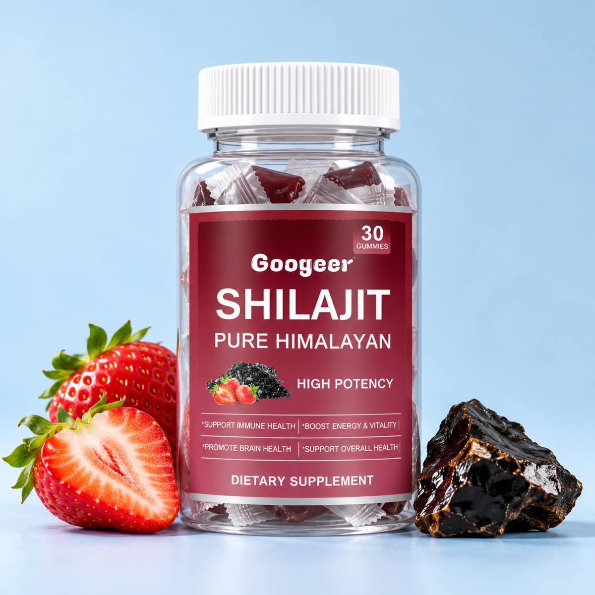 Gominolas de shilajit del Himalaya