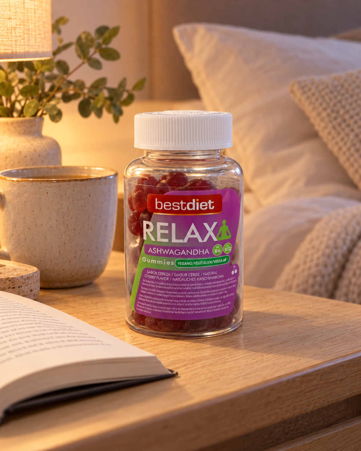Gominolas de ashwagandha con vitaminas B6 y B12