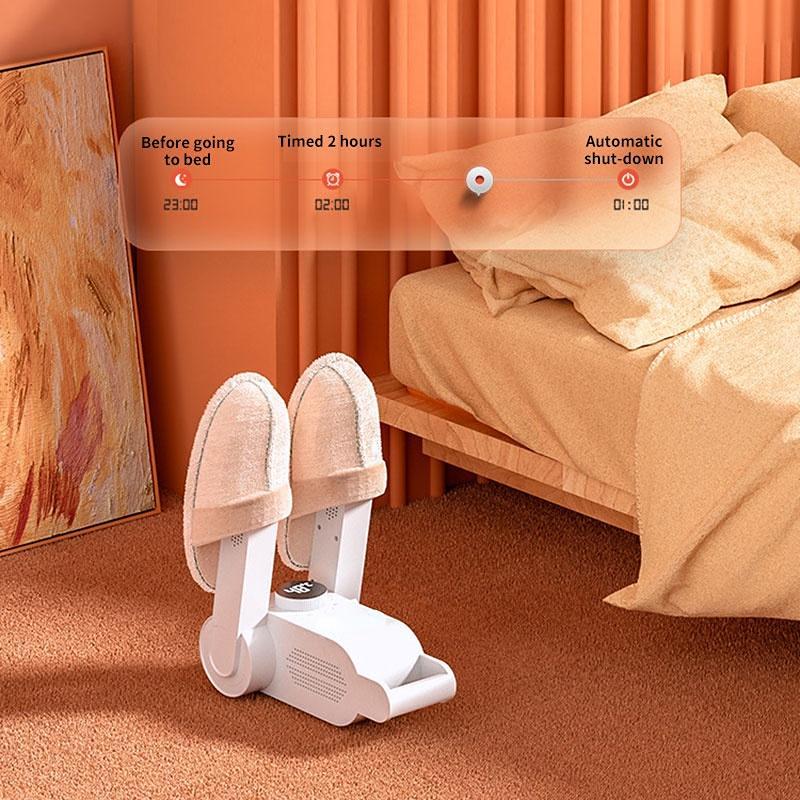 Calentador secador de zapatos portátil.