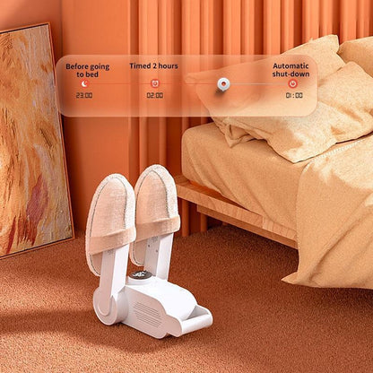 Calentador secador de zapatos portátil.