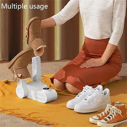 Calentador secador de zapatos portátil.