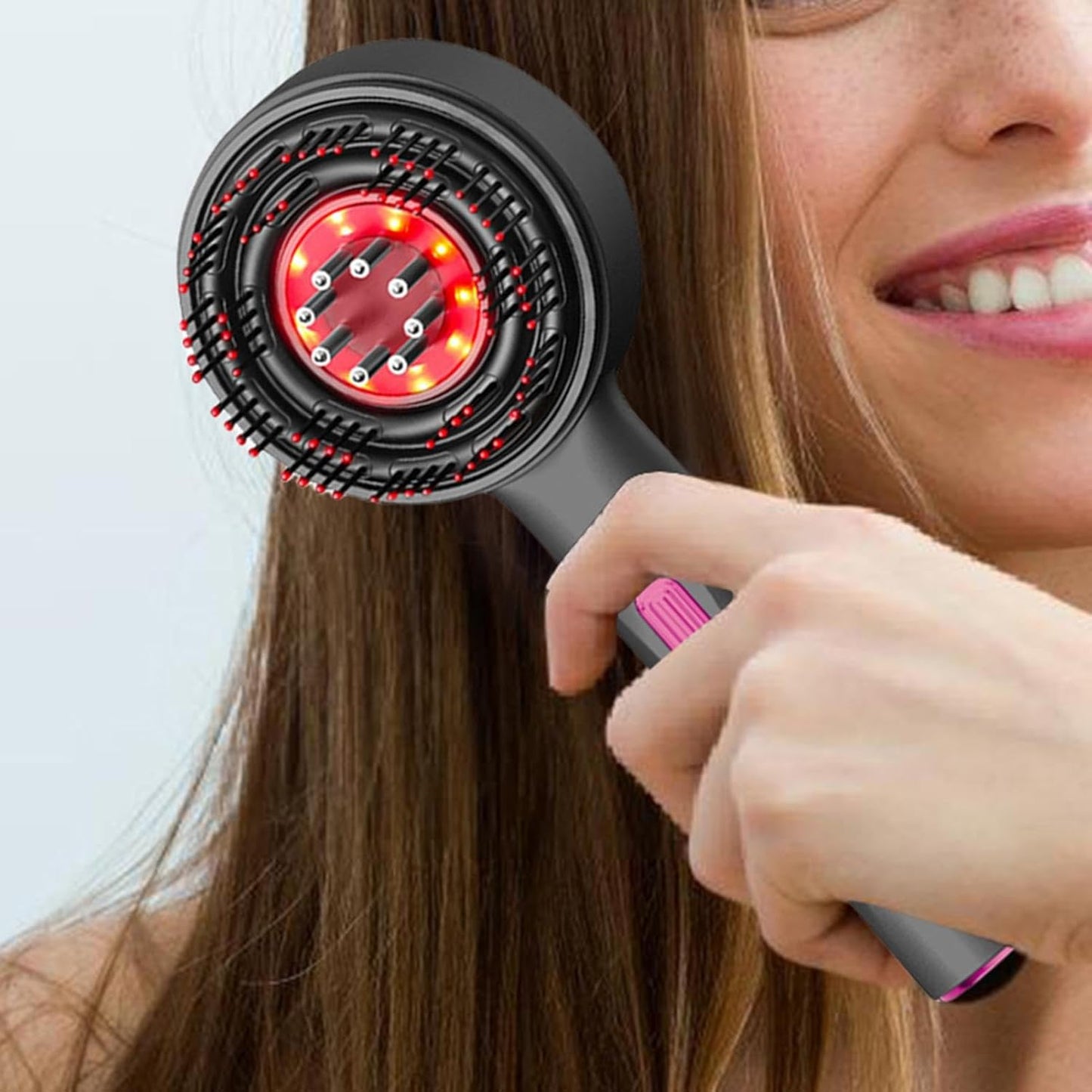 Masajeador Capilar con Tecnología LED y Vibración