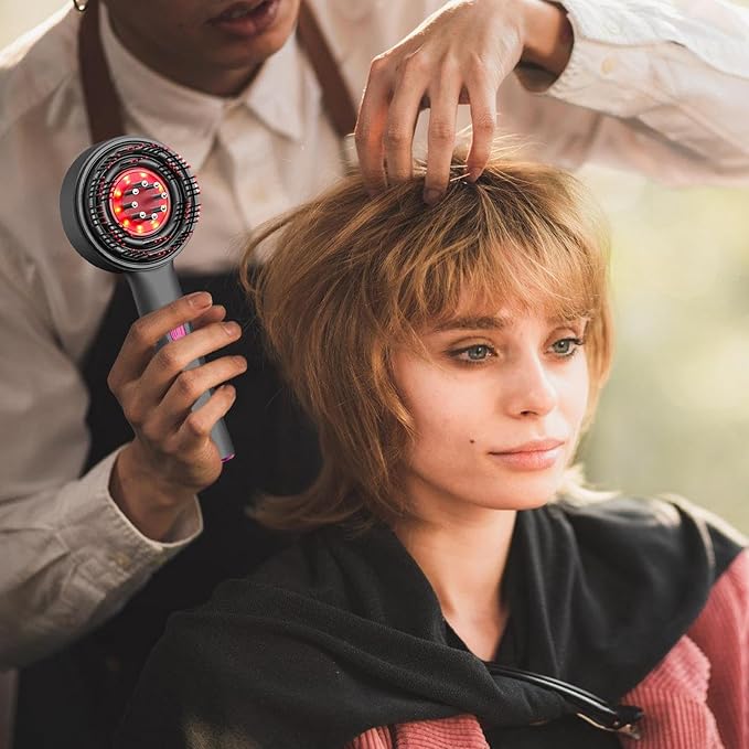 Masajeador Capilar con Tecnología LED y Vibración