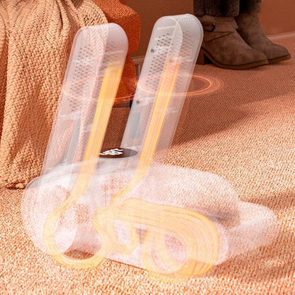 Calentador secador de zapatos portátil.