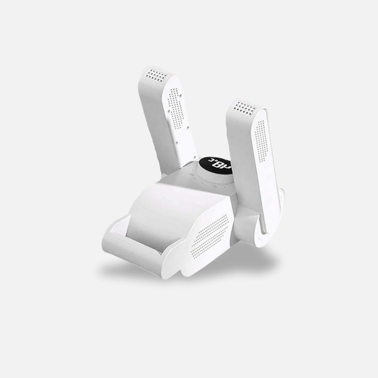 Calentador secador de zapatos portátil.