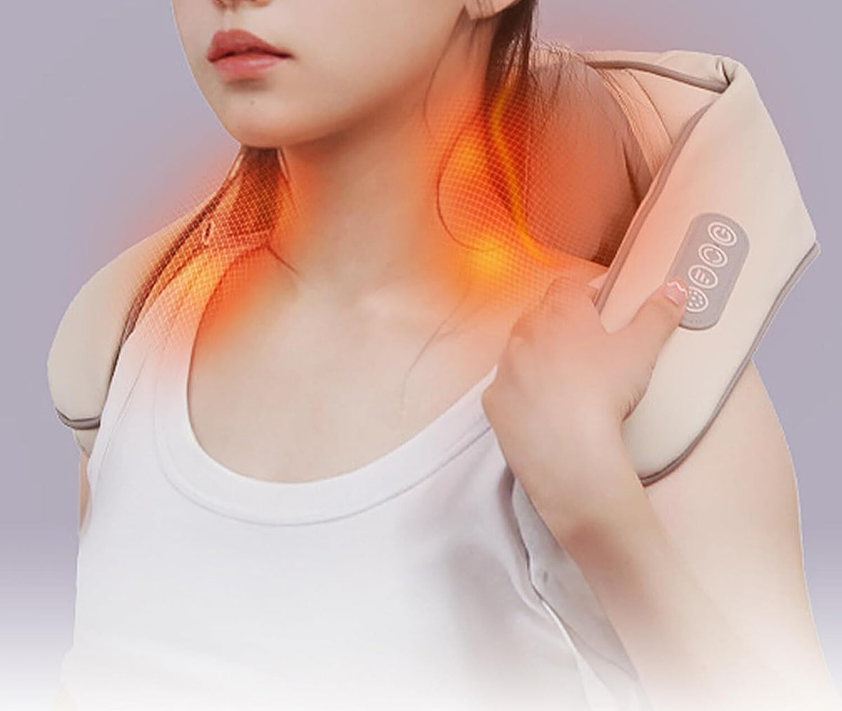 MASAJEADOR 5D CON CALOR PARA CUELLO Y HOMBROS