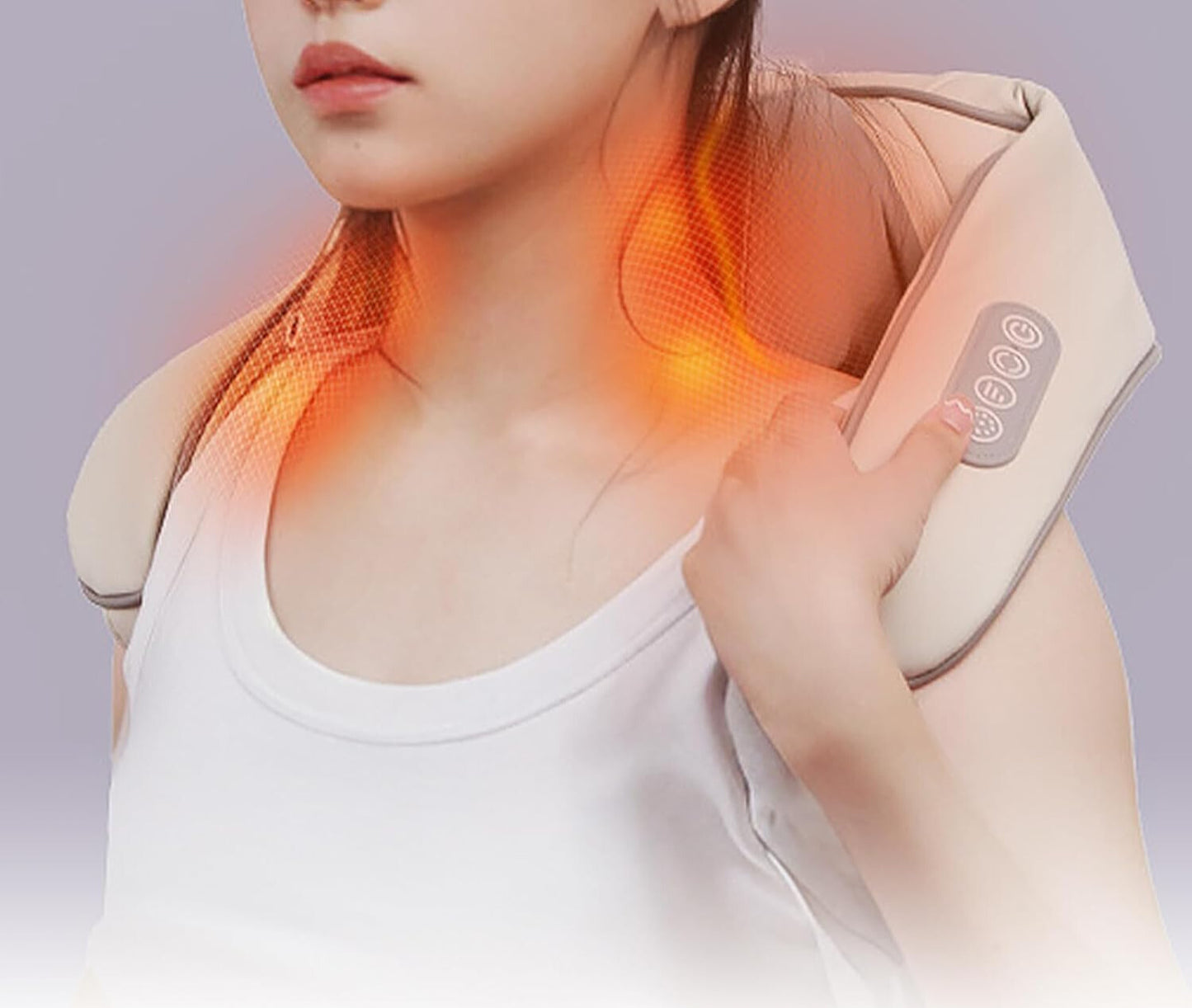 MASAJEADOR 5D CON CALOR PARA CUELLO Y HOMBROS
