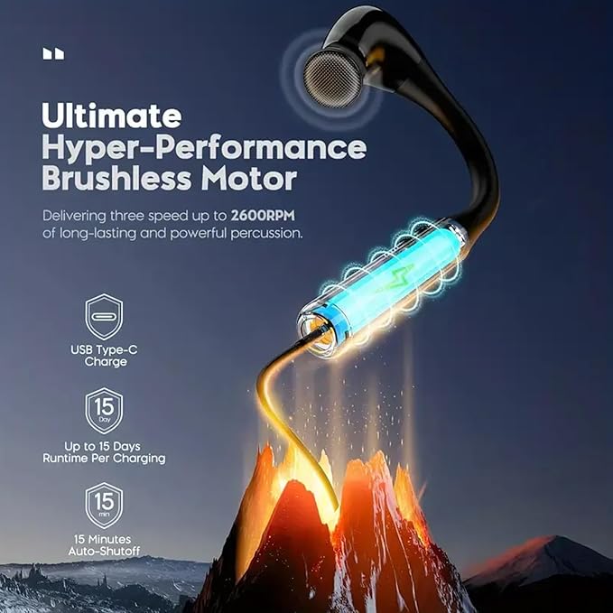 MASAJEADOR MUSCULAR ERGONÓMICO CON MANGO EXTENSIBLE